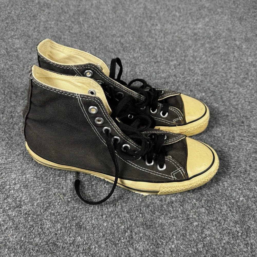 Vintage 80s Converse Chuck Taylor All Star Black High Top Made in USA Size 7